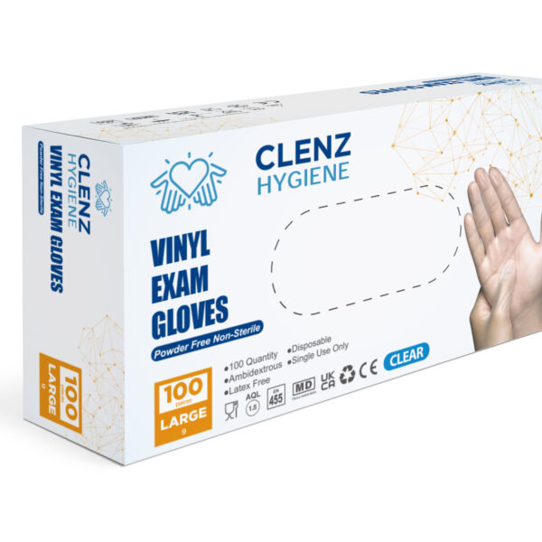 Clear Vinyl Exam Gloves 4.5g